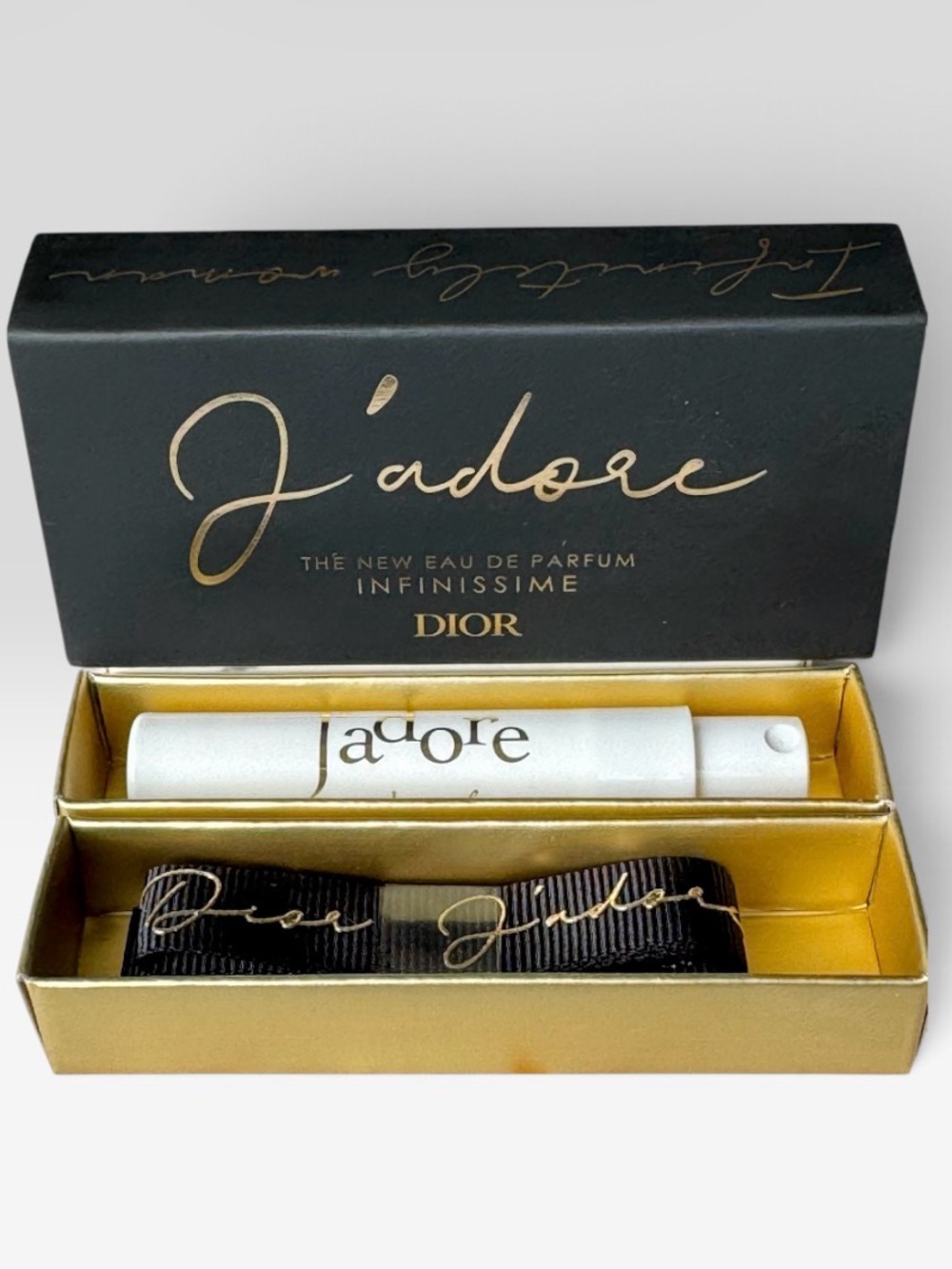Christian Dior J'adore Infinissime Sample Spray and Ribbon Bracelet NIB Gift Set
